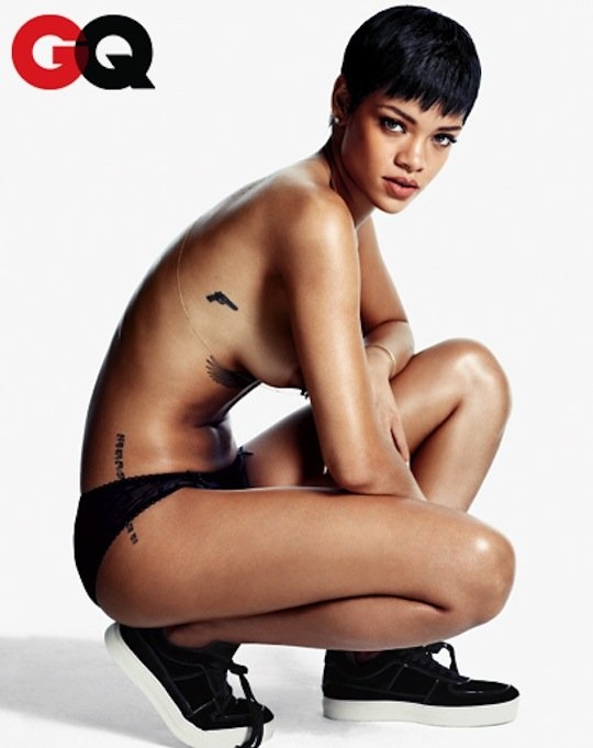 Rihanna's Nipple Exposed In New GQ Spread - Rap Dose